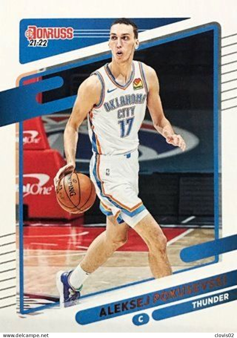 42 Aleksej Pokusevski - Oklahoma City Thunder - Carte Panini NBA Donruss 2021-2022 - Altri & Non Classificati