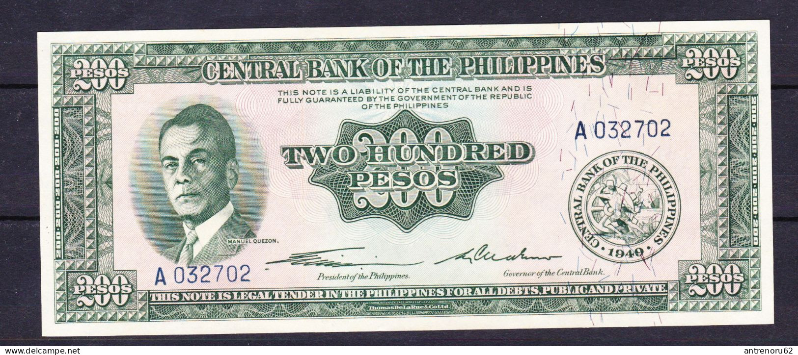 BANKNOTES-1949-PHILIPPINES-200-UNC-SEE-SCAN - Filipinas