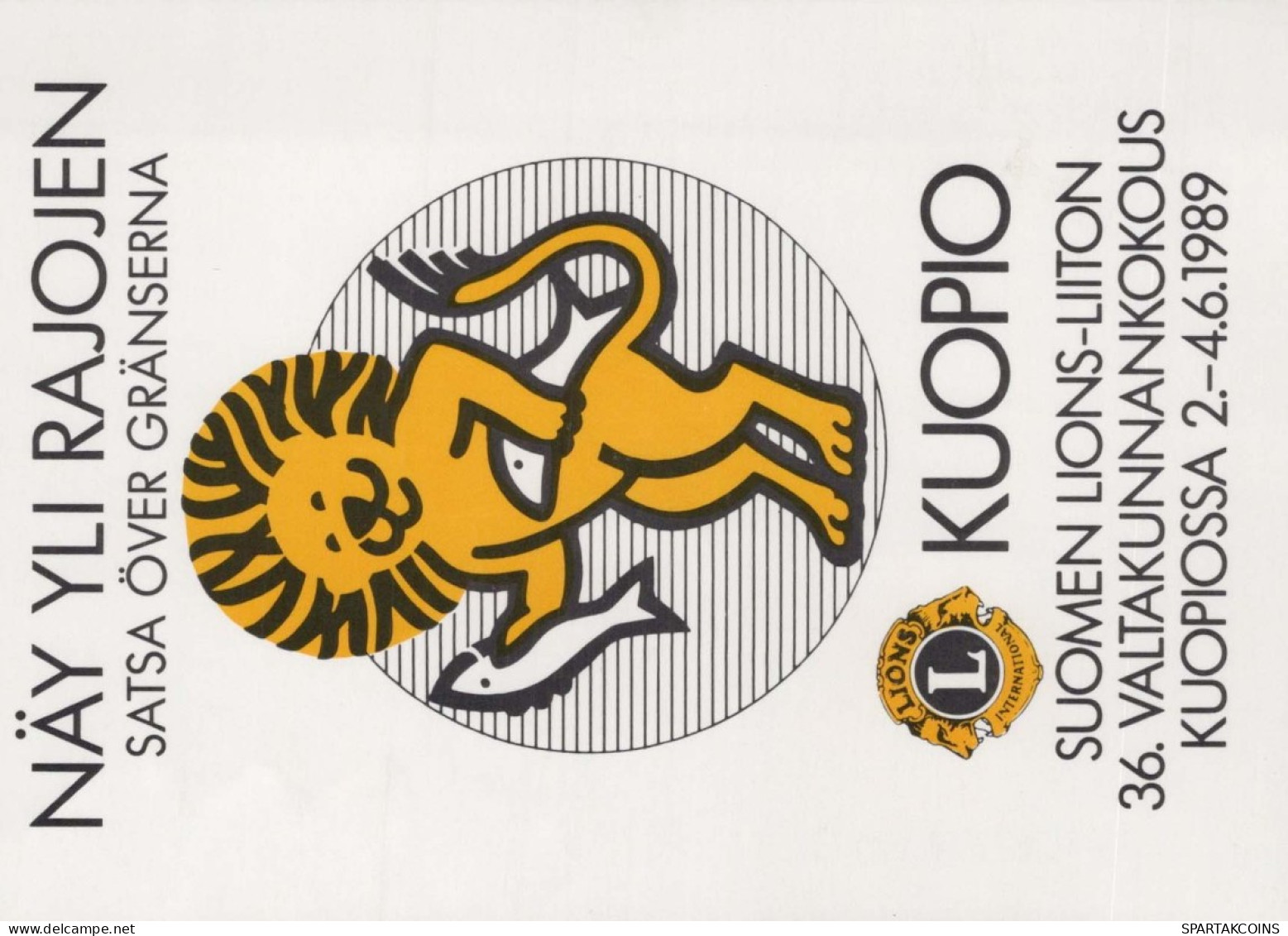 LION Tier Vintage Ansichtskarte Postkarte CPSM #PBS037.DE - Lions