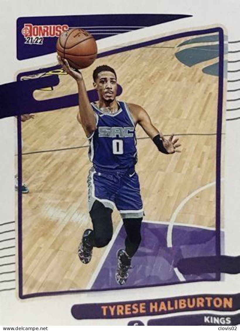 43 Tyrese Haliburton - Sacramento Kings - Carte Panini NBA Donruss 2021-2022 - Sonstige & Ohne Zuordnung