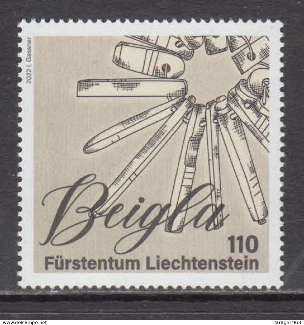 2022 Liechtenstein Beigla Cultural Heritage Complete Set Of 1 MNH - Nuovi