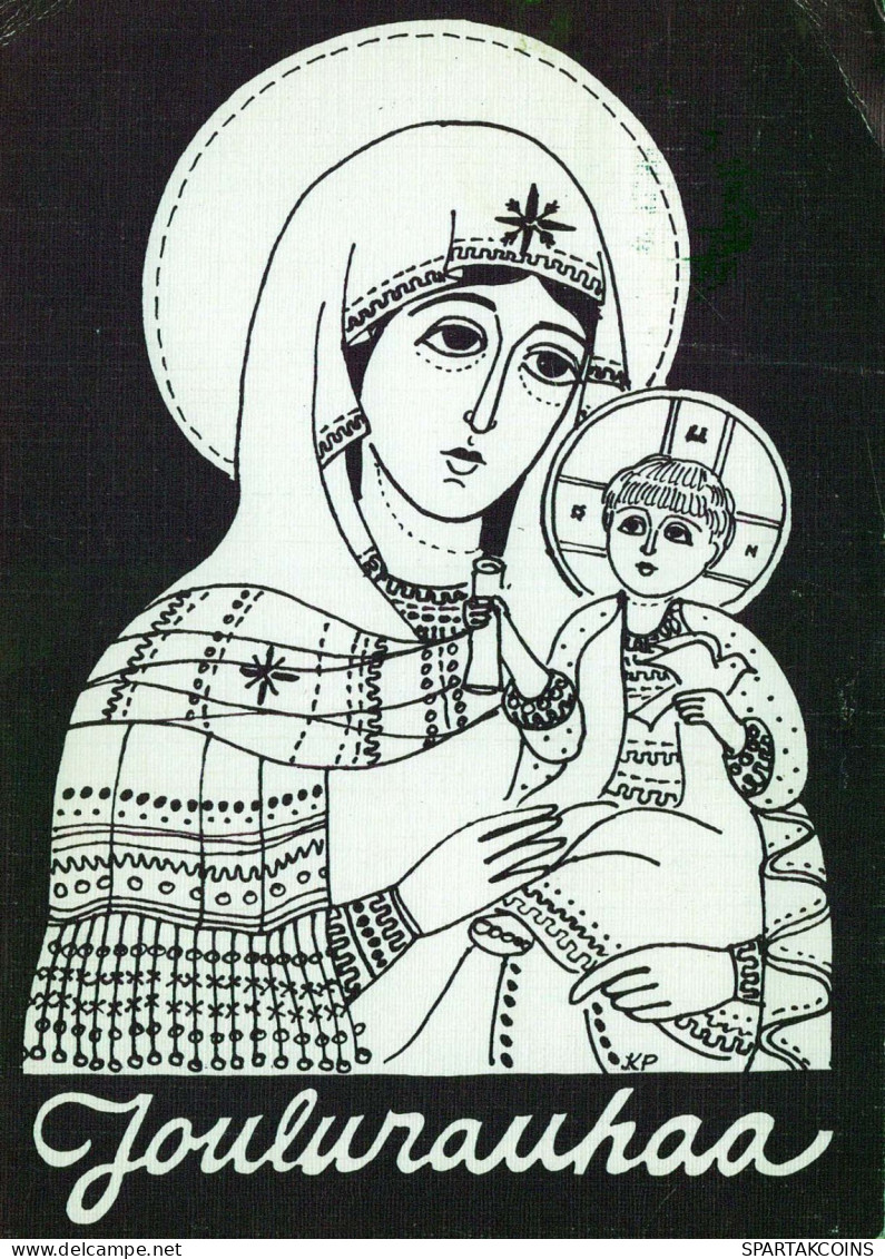 Jungfrau Maria Madonna Jesuskind Religion Vintage Ansichtskarte Postkarte CPSM #PBQ191.DE - Virgen Mary & Madonnas