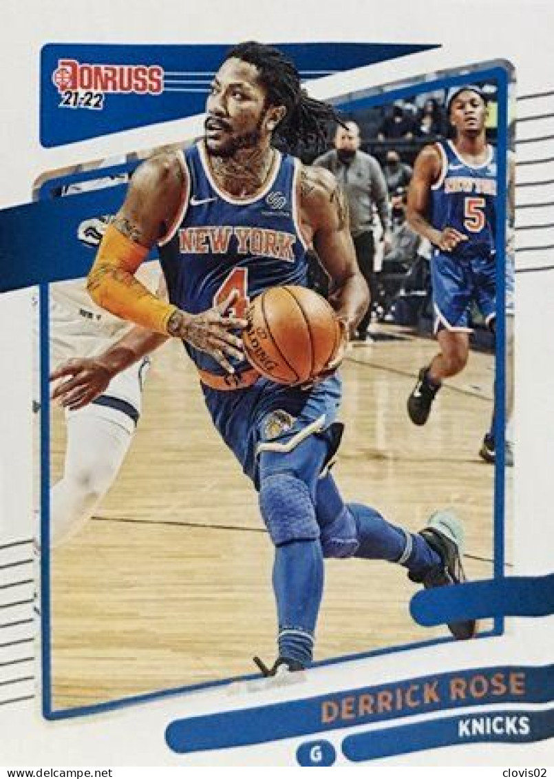 45 Derrick Rose - New York Knicks - Carte Panini NBA Donruss 2021-2022 - Otros & Sin Clasificación