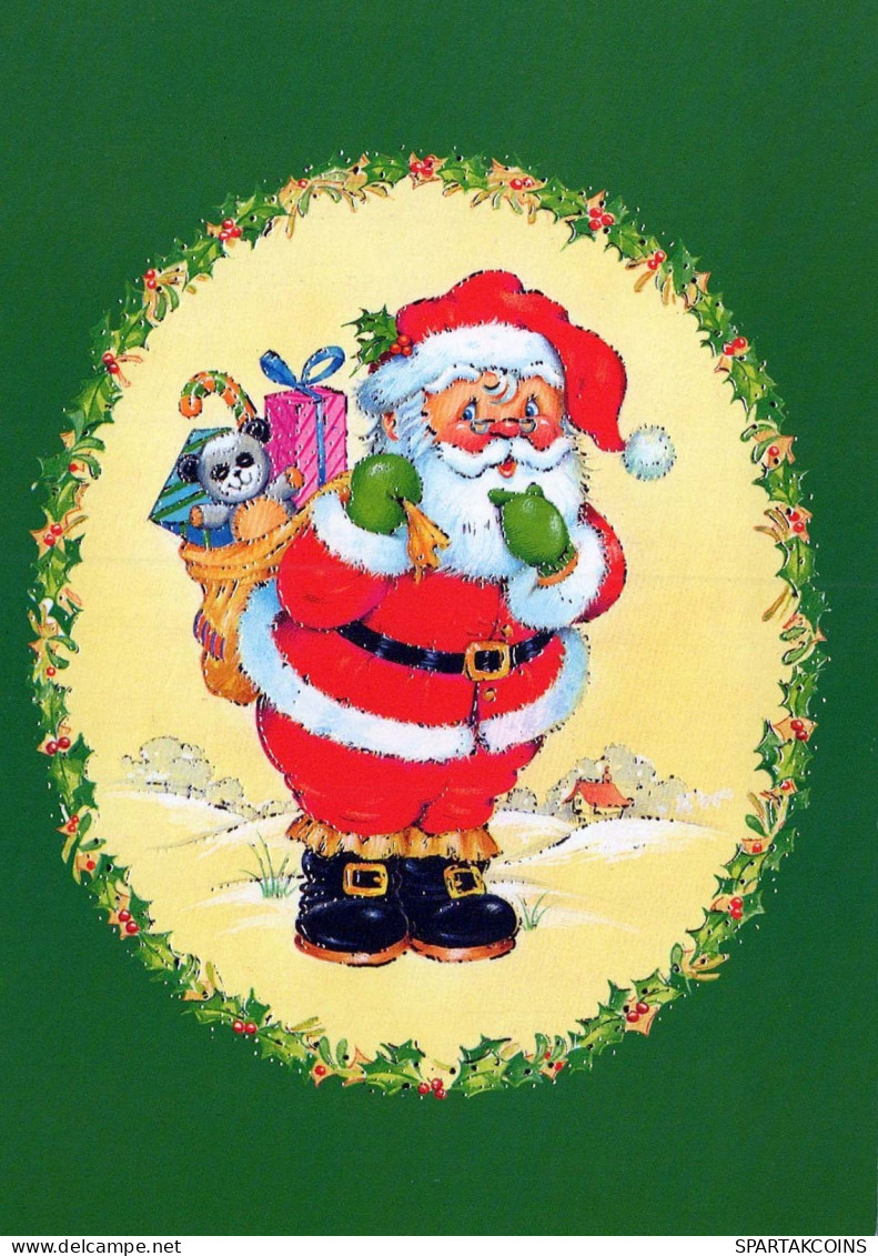 WEIHNACHTSMANN SANTA CLAUS Neujahr Weihnachten Vintage Ansichtskarte Postkarte CPSM #PBL371.DE - Santa Claus