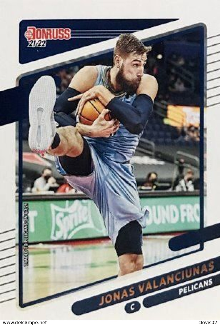 46 Jonas Valanciunas - New Orleans Pelicans - Carte Panini NBA Donruss 2021-2022 - Altri & Non Classificati