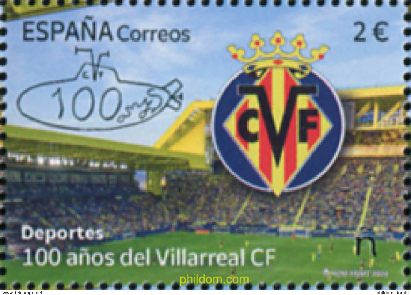 730064 MNH ESPAÑA 2024 DEPORTES. 100 AÑOS VILLARREAL C.F.. - Nuovi