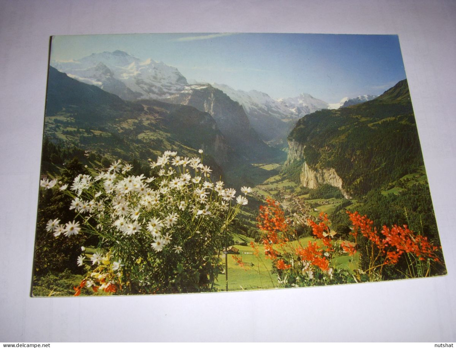 CP CARTE POSTALE SUISSE WENGEN LAUTERBRUNNENTAL JUNGFRAU BREITHORN - ECRITE - Andere & Zonder Classificatie