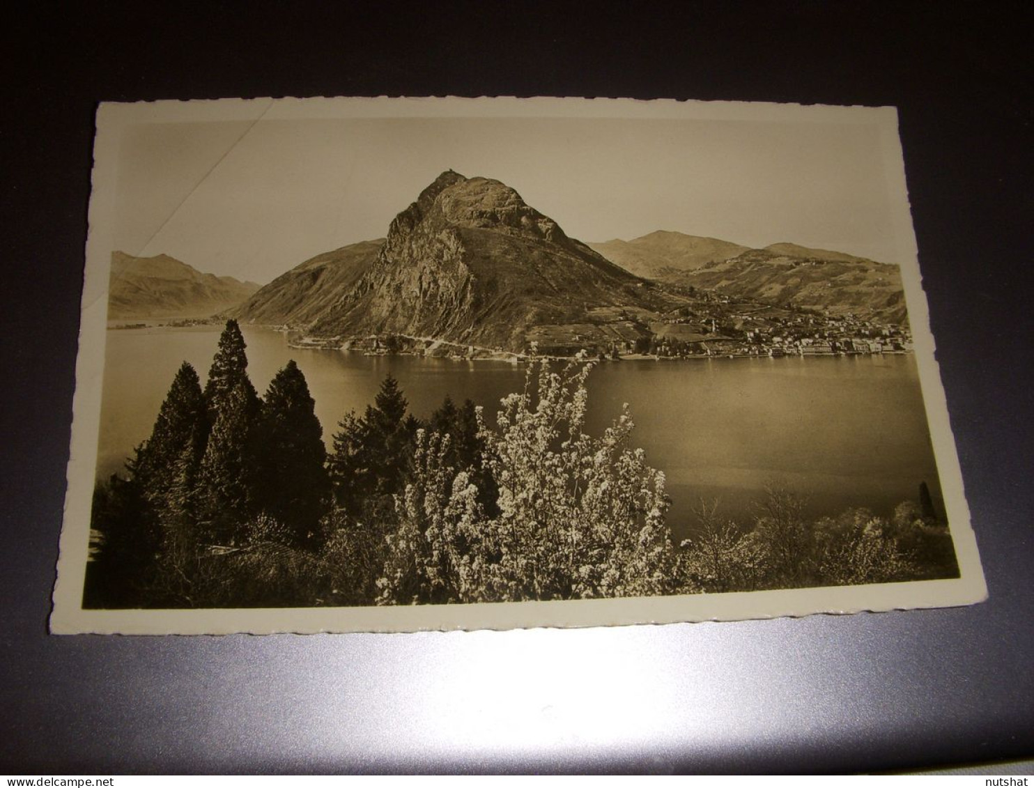 CP CARTE POSTALE SUISSE Lac De LUGANO MONT SAN SALVATORE- ECRITE En 1936 - Andere & Zonder Classificatie