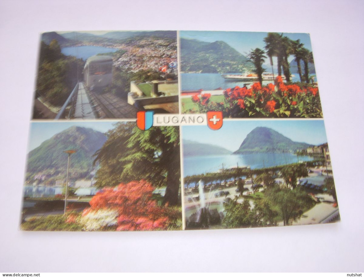 CP CARTE POSTALE SUISSE LUGANO VUES GENERALES - Ecrite En 1979 - Autres & Non Classés