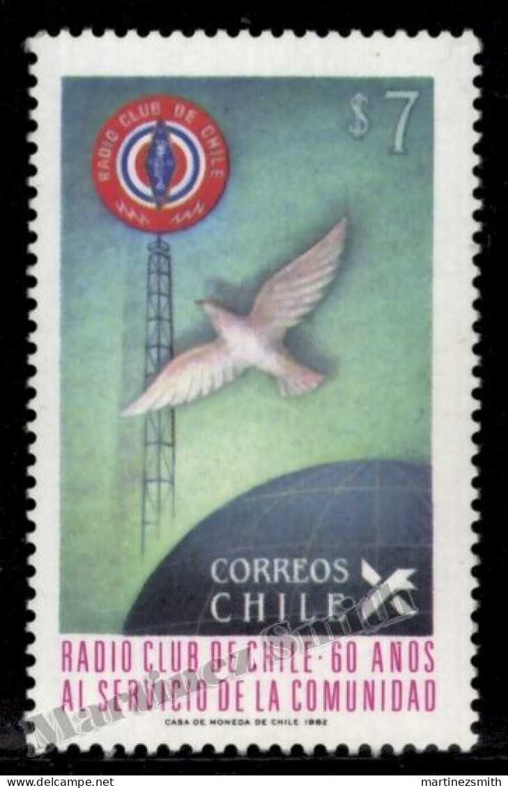 Chile 1982 Yvert 613, 60th Ann. Foundation Radio Club - MNH - Chile