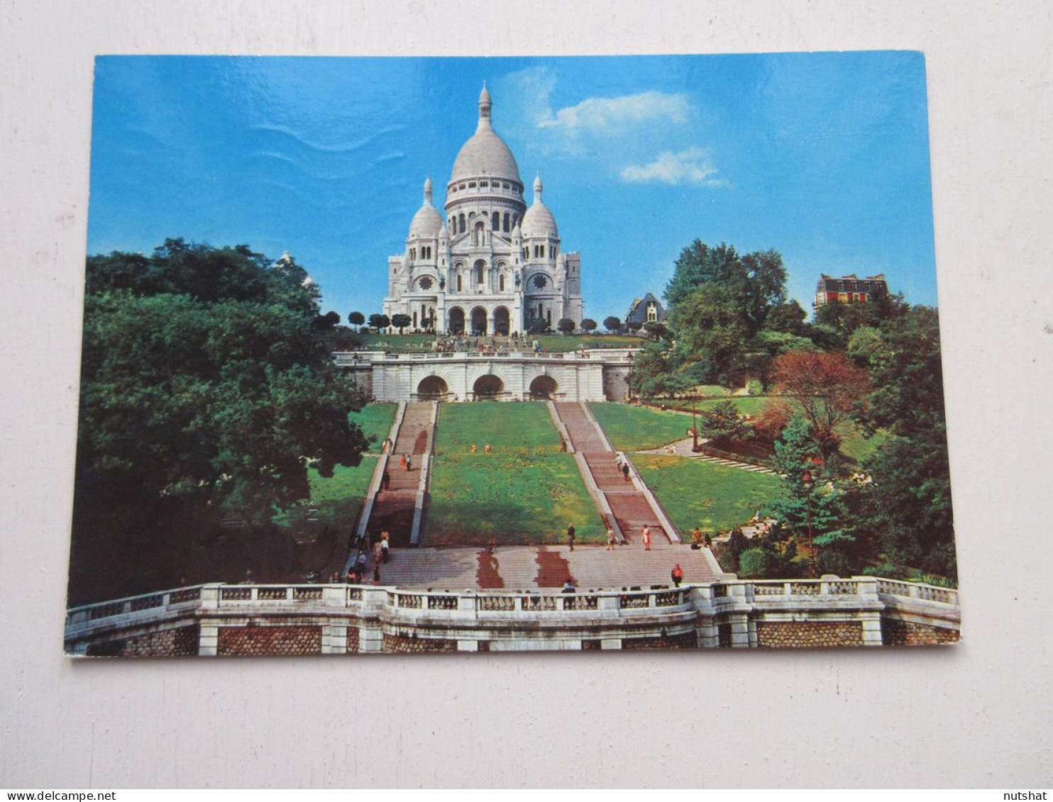 CP CARTE POSTALE SEINE PARIS La BASILIQUE Du SACRE COEUR Le SQUARE VILLETTE      - Sacré Coeur