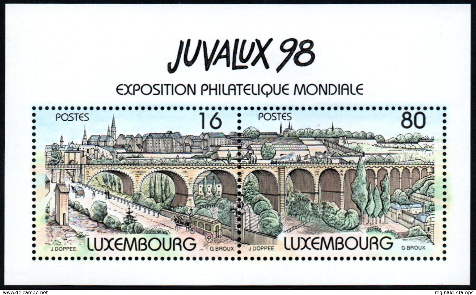 Luxembourg 1998 Juvalux 98 M-S, MNH** Mi Blk 17 (Ref: 2058) - Nuovi