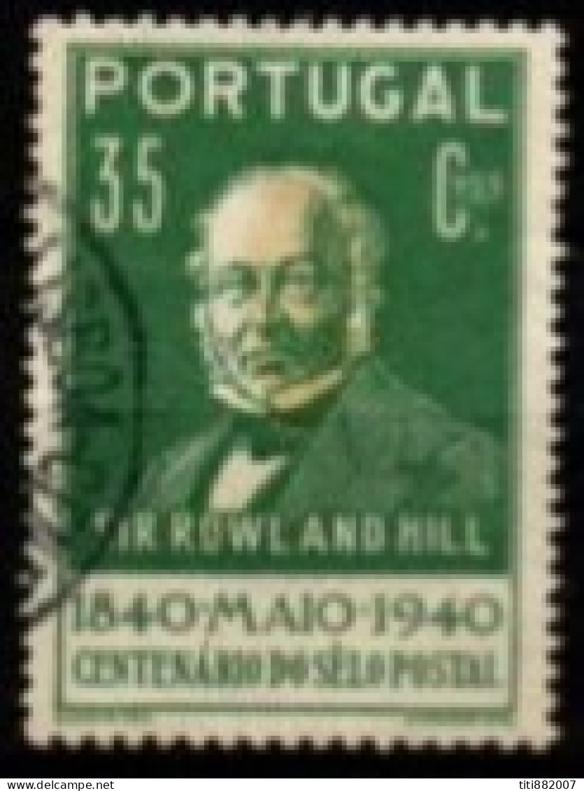 PORTUGAL   -   1940.   Y&T N° 602 Oblitéré .  Sir Rowland Hill - Unused Stamps