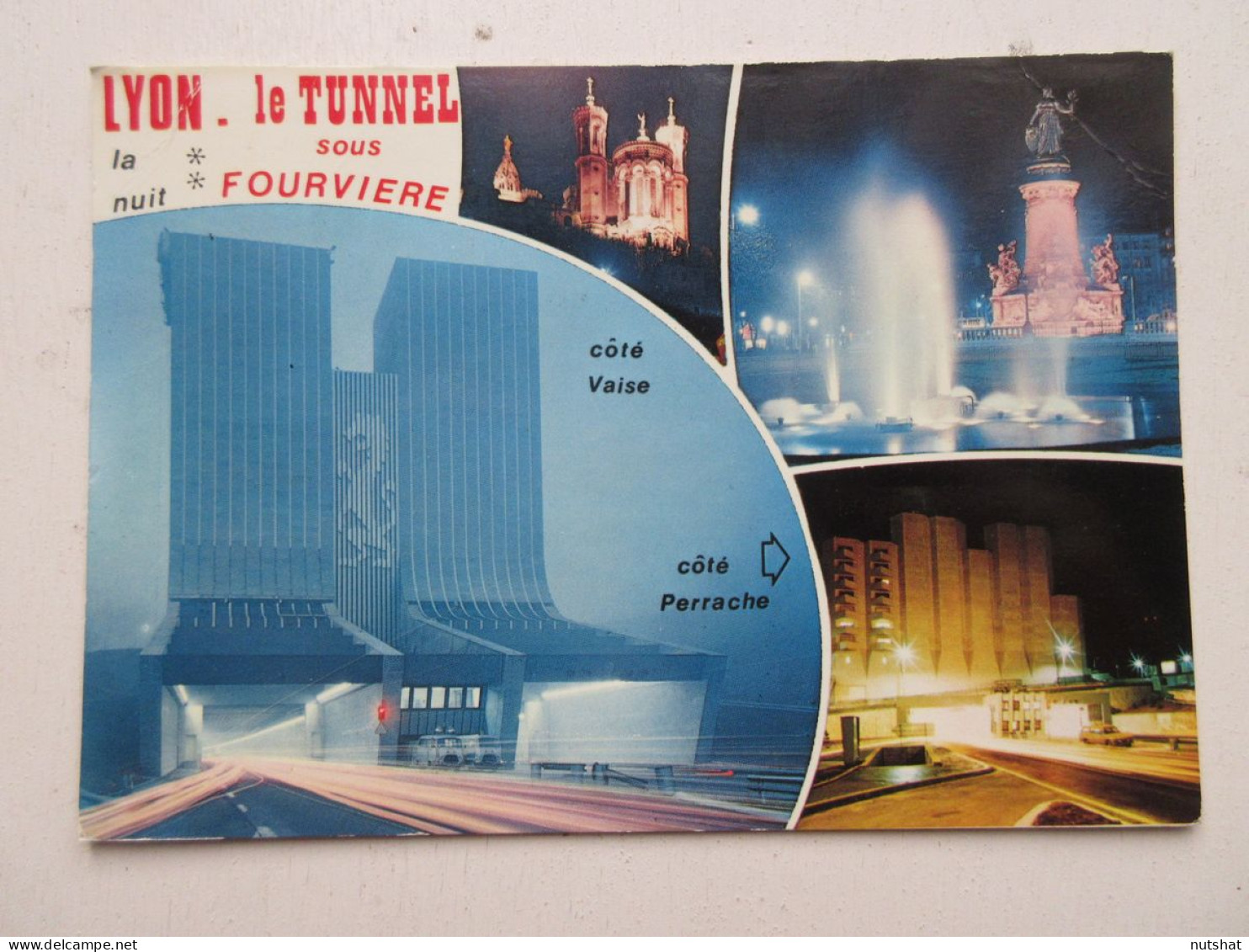 CP CARTE POSTALE RHONE LYON Le TUNNEL Sous FOURVIERE - Ecrite En 1970            - Autres & Non Classés