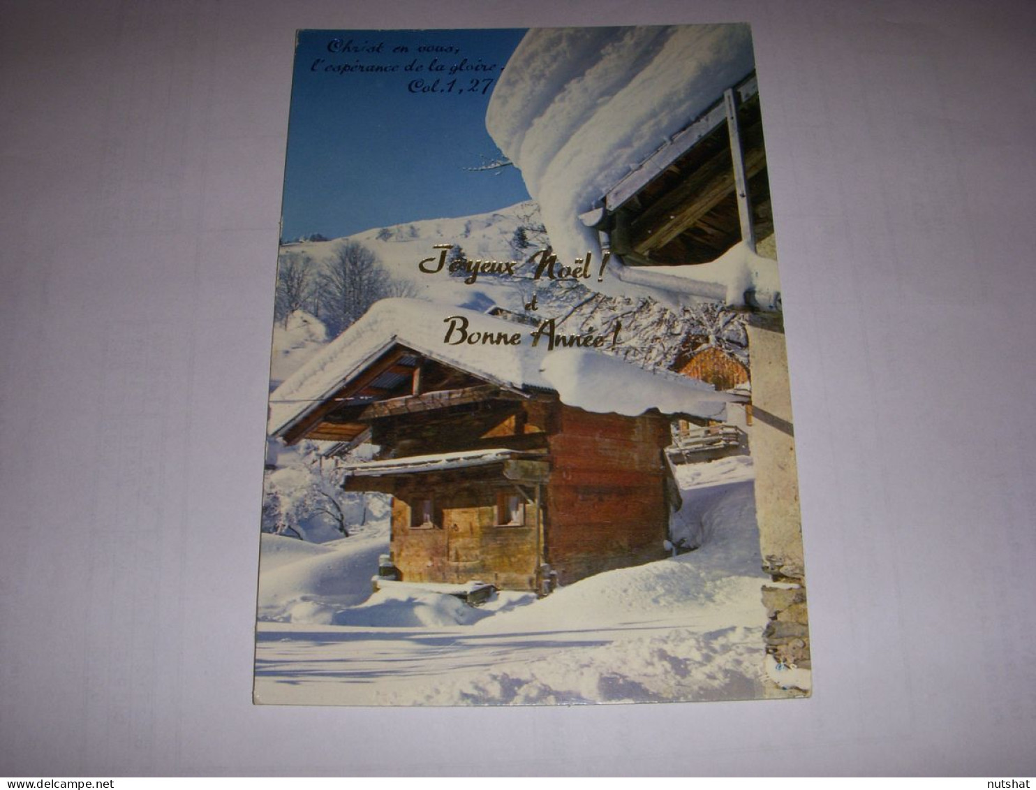 CP CARTE POSTALE RELIGIEUSE CHRIST En VOUS Le MAZOT Des NEIGES (Col) - ECRITE - Autres & Non Classés