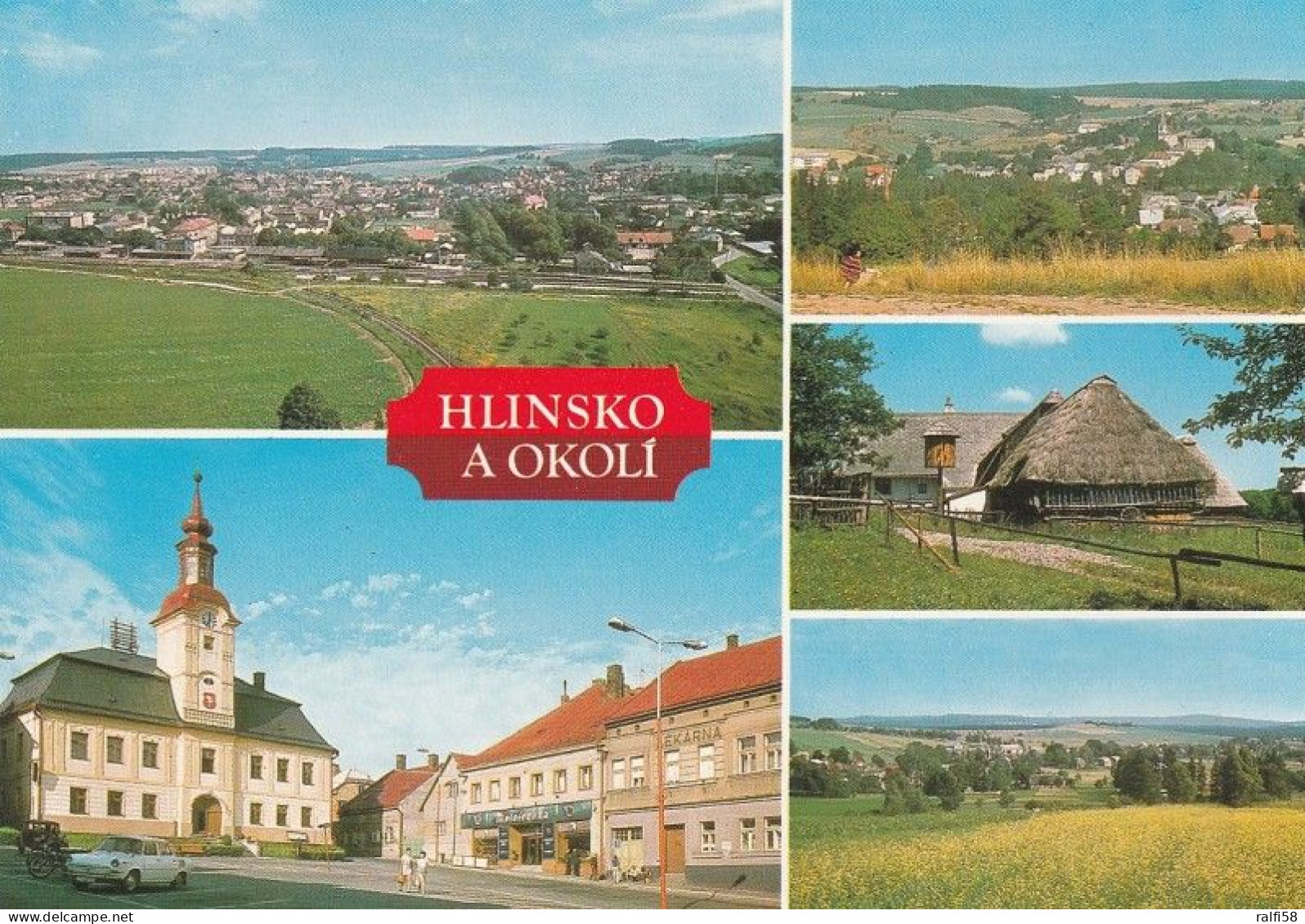 1 AK Tschechien * Ansichten Der Stadt Hlinsko - Dabei Auch Unten Links Das Rathaus In Hlinsko * - Tchéquie