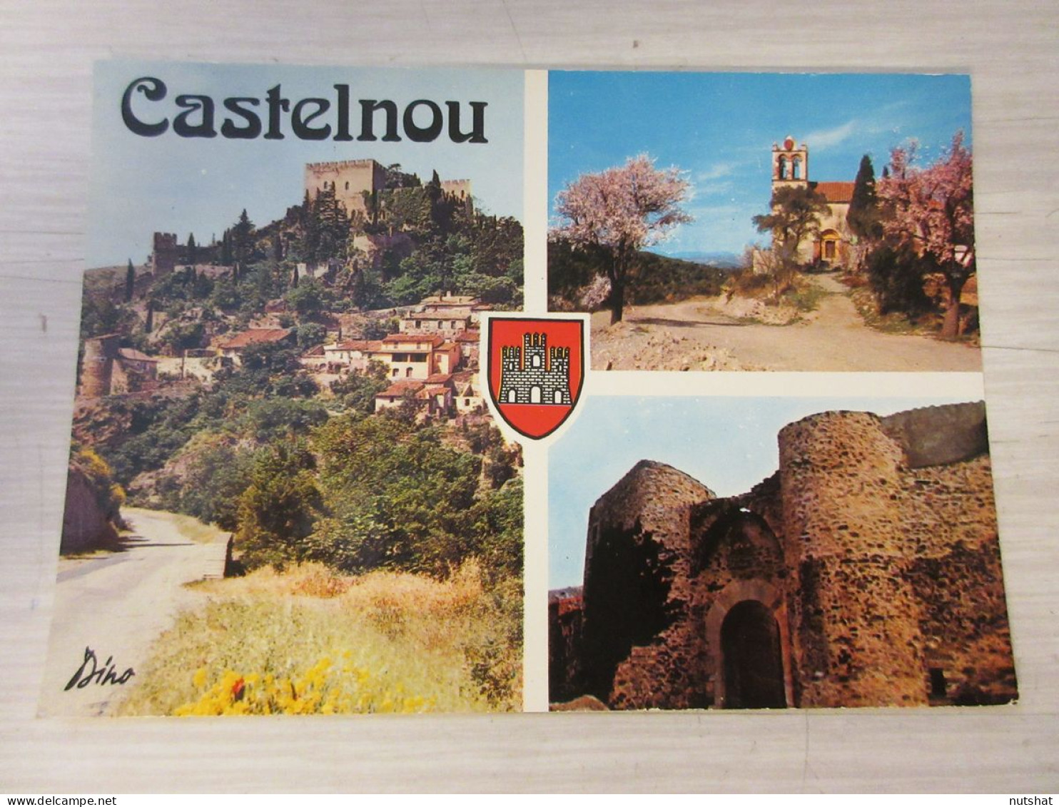 CP CARTE POSTALE PYRENEES ORIENTALES CASTELNOU VILLAGE FORTIFIE A THUIR           - Andere & Zonder Classificatie