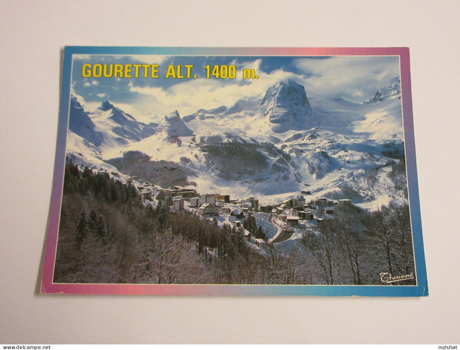 CP CARTE POSTALE PYRENEES ATLANTIQUES GOURETTE VUE AERIENNE - Ecrite En 1992 - Autres & Non Classés