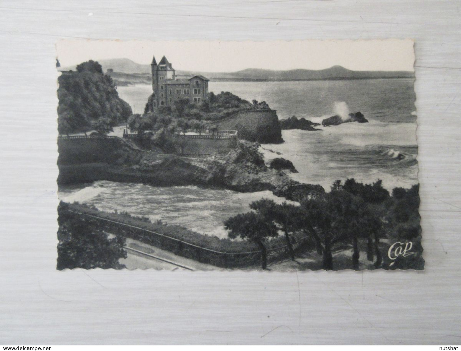 CP CARTE POSTALE PYRENEES ATLANTIQUES BIARRITZ VILLA BELZA Et PORT-VIEUX Vierge  - Biarritz