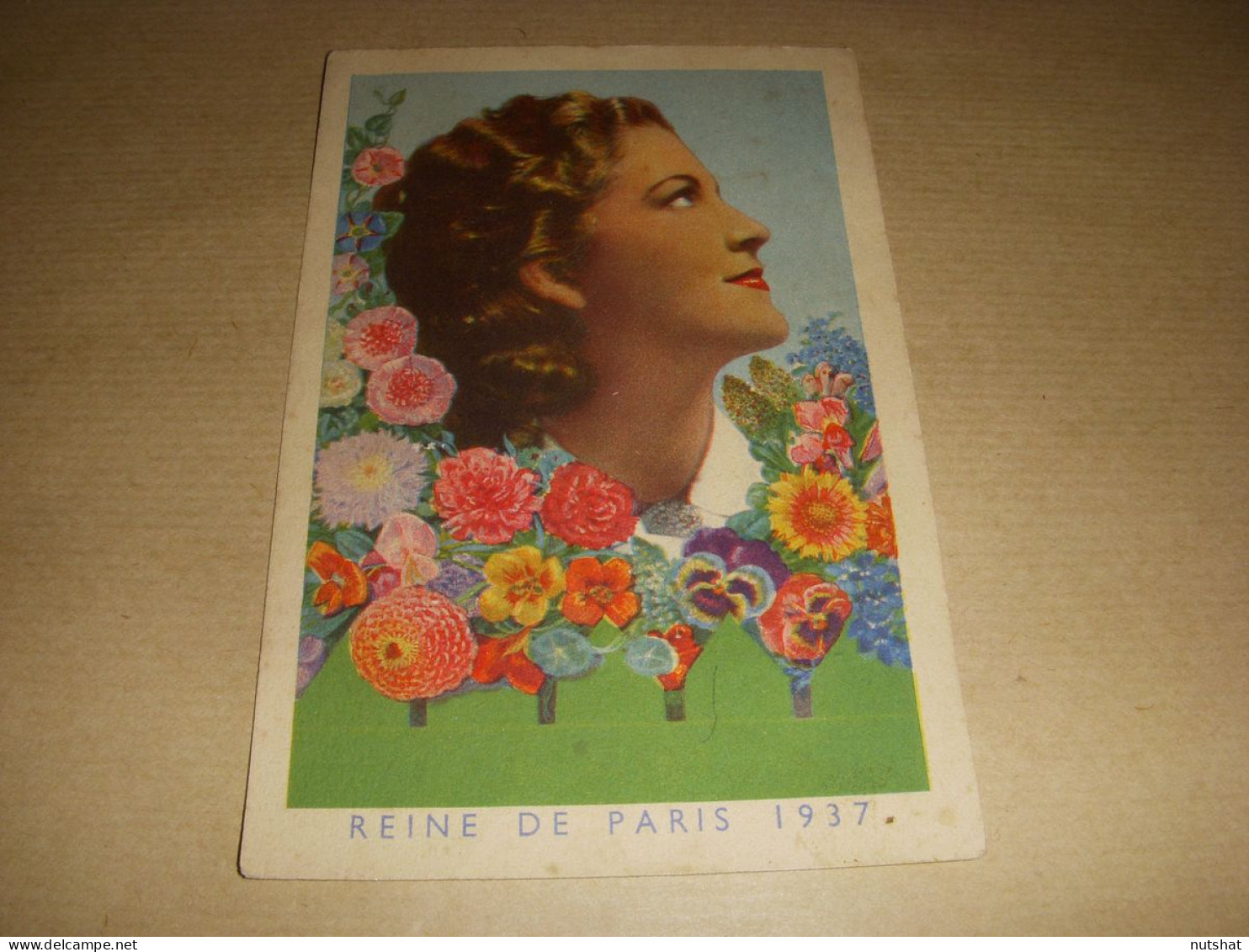 CP CARTE POSTALE PUBLICITE GRAINES Pour JARDIN "Le PAYSAN" PHOTO REINE De PARIS - Werbepostkarten