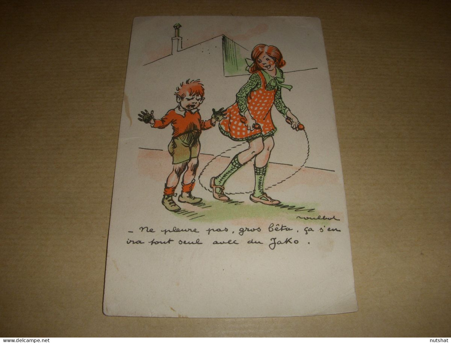 CP CARTE POSTALE PUBLICITE DESSINEE JAKO Pour Les TACHES - VIERGE - Advertising