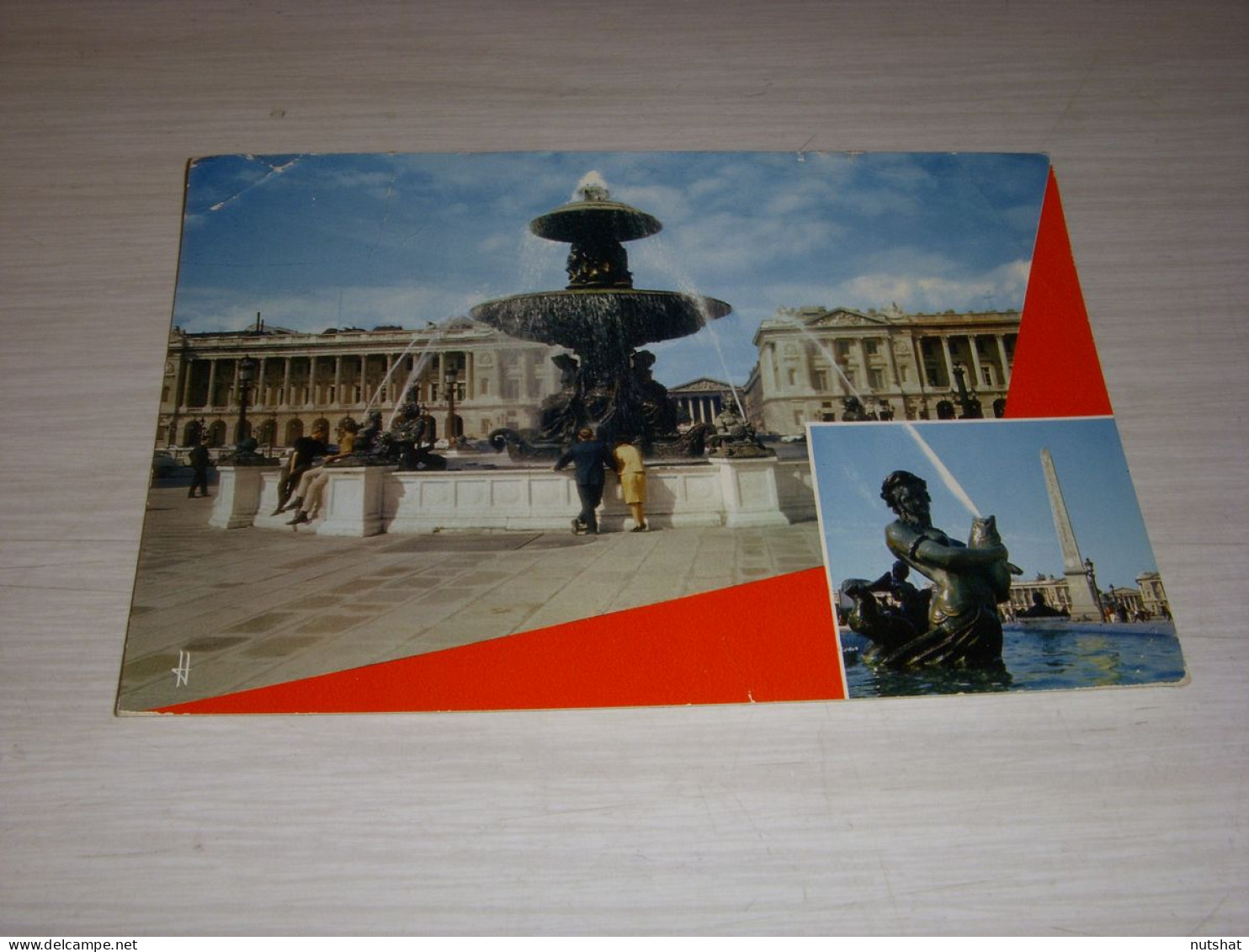 CP CARTE POSTALE PARIS La FONTAINE PLACE De La CONCORDE - ECRITE - Markten, Pleinen