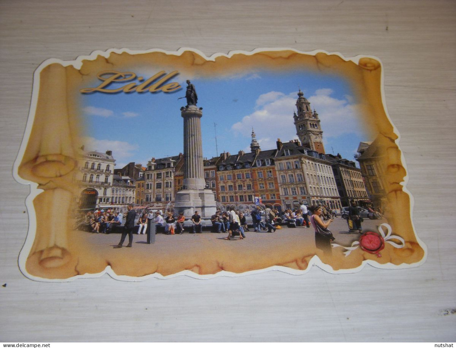 CP CARTE POSTALE NORD LILLE GRAND PLACE COLONNE LA DEESSE - ECRITE Et TIMBREE - Lille