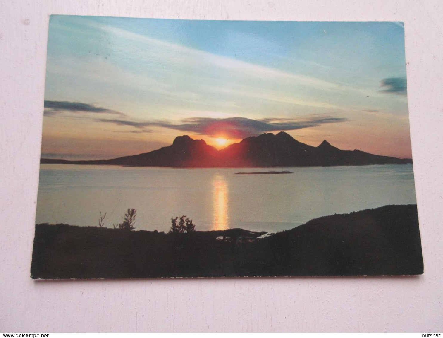 CP CARTE POSTALE NORVEGE LANDEGO COUCHER De SOLEIL - Ecrite En 1978              - Norvège