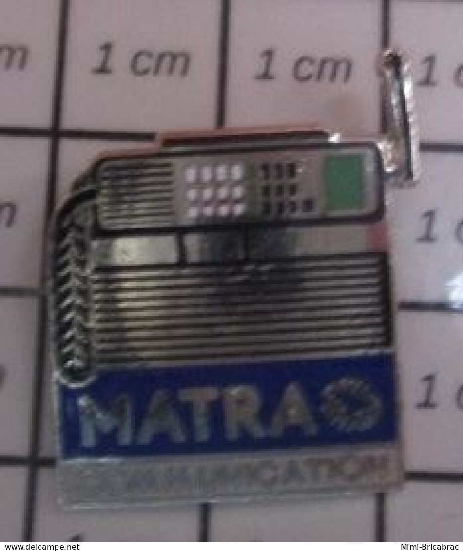 912c Pin's Pins / Beau Et Rare / MARQUES / TELEPHONE MATRA COMMUNICATION - Marques