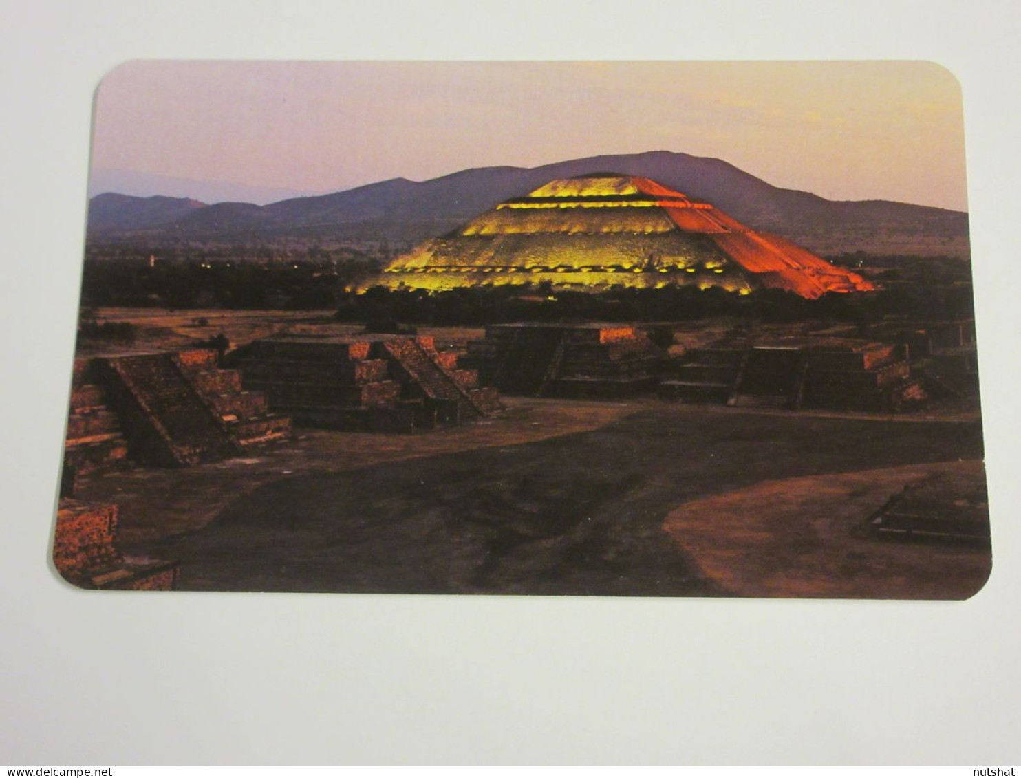 CP CARTE POSTALE MEXIQUE MEXICO PLACE De La LUNE PYRAMIDE Du SOLEIL  - Ecrite - Mexiko