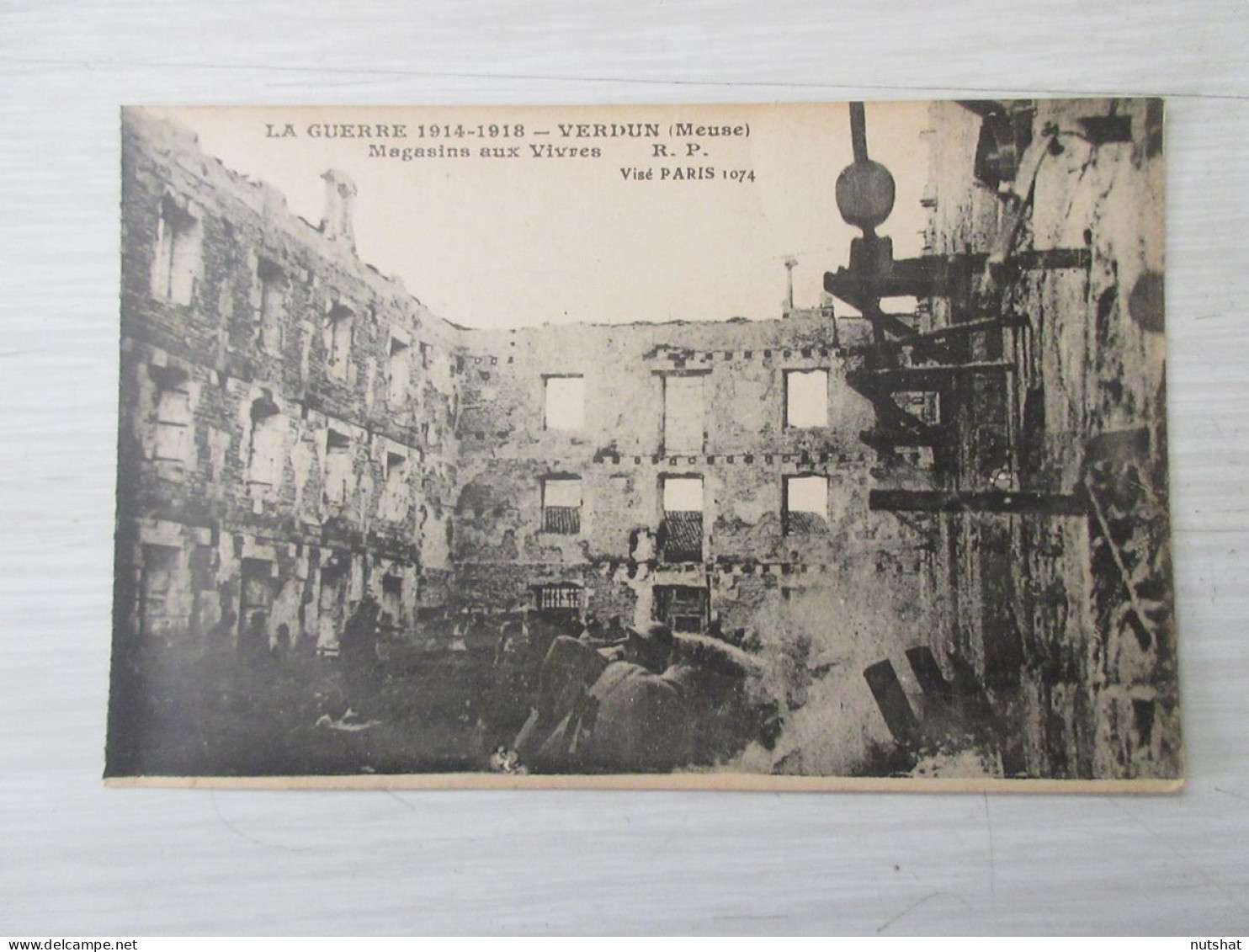 CP CARTE POSTALE MEUSE VERDUN 14-18 MAGASINS Aux VIVRES - Vierge                 - Verdun