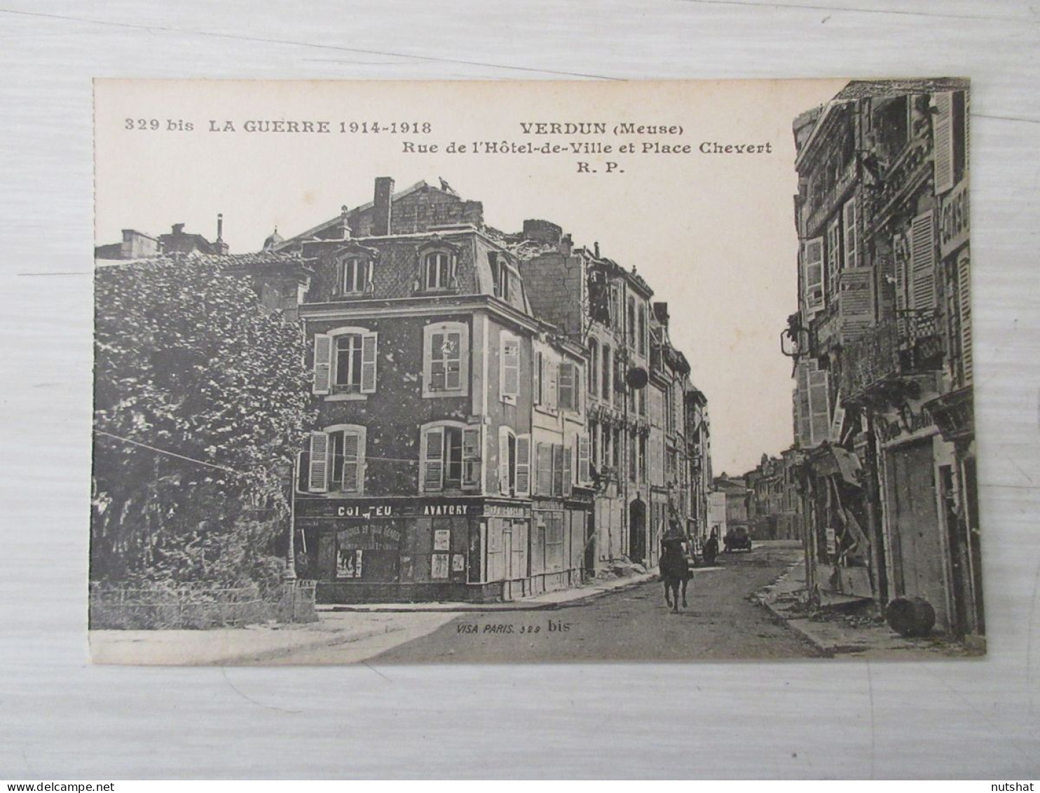 CP CARTE POSTALE MEUSE VERDUN 14-18 RUE De L'HOTEL De VILLE PLACE CHEVERT        - Verdun