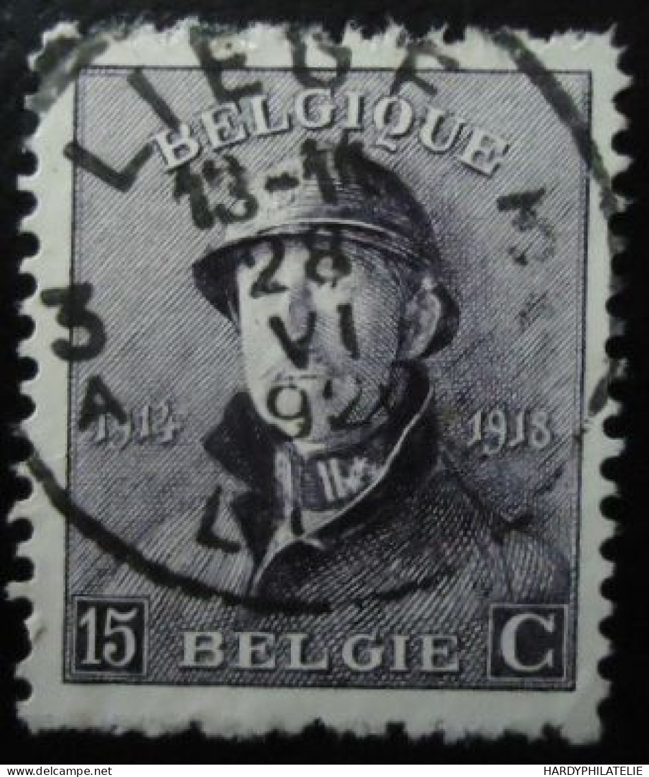 BELGIQUE N°168 Oblitéré - 1919-1920  Re Con Casco