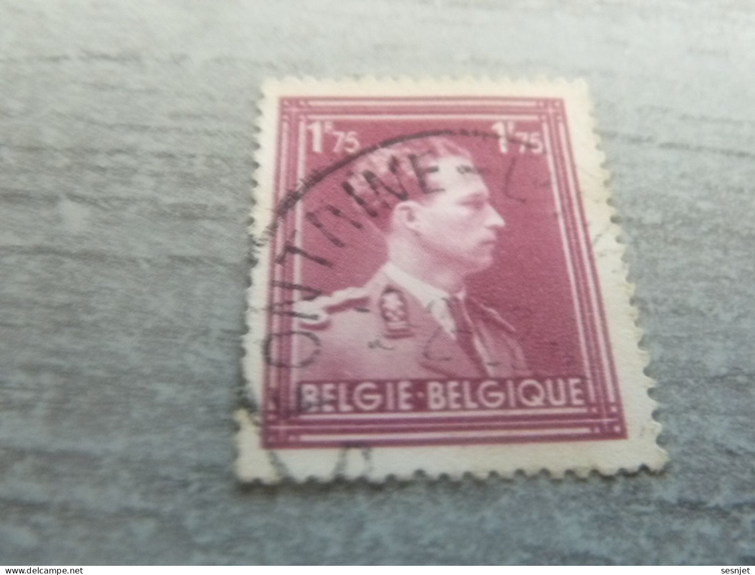 Belgique - Albert 1 - Val  1f.75 - Rose-Lilas - Oblitéré - Année 1945 - - Gebraucht