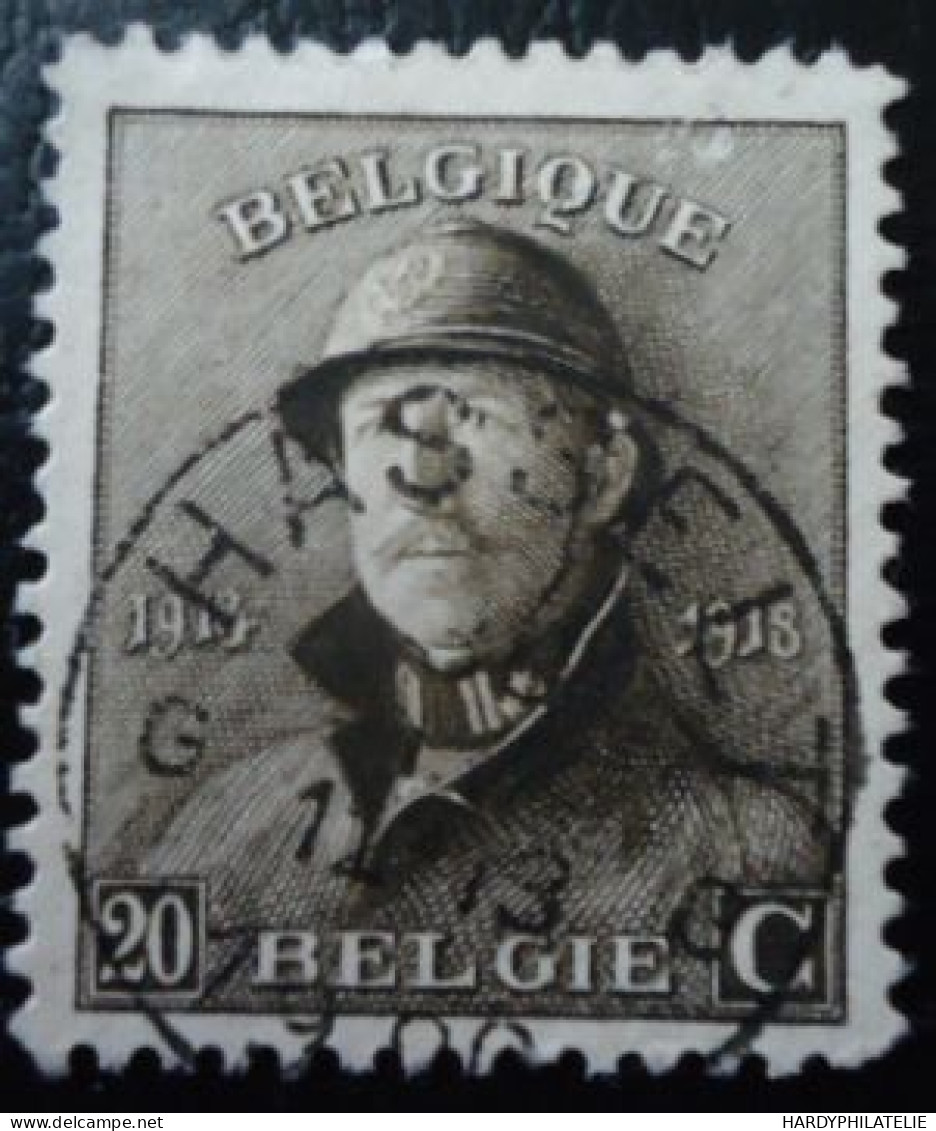 BELGIQUE N°166 Oblitéré - 1919-1920  Cascos De Trinchera