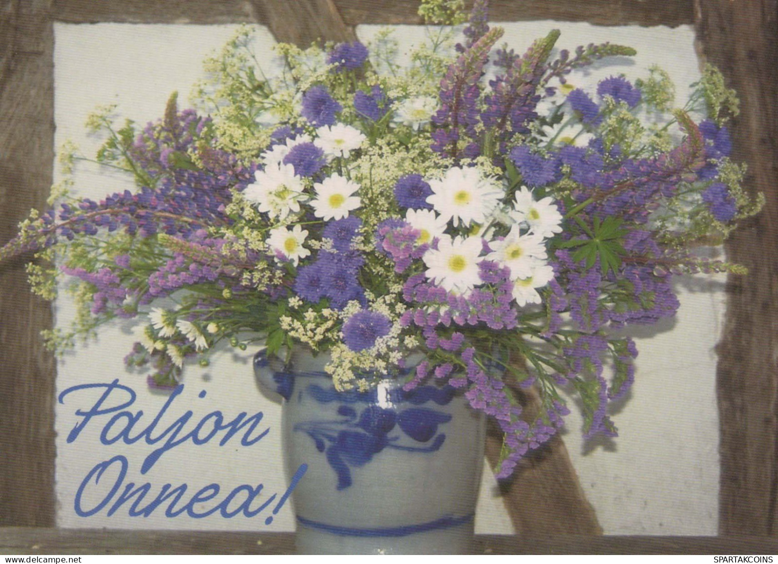 FLEURS Vintage Carte Postale CPSM #PAR198.FR - Flowers