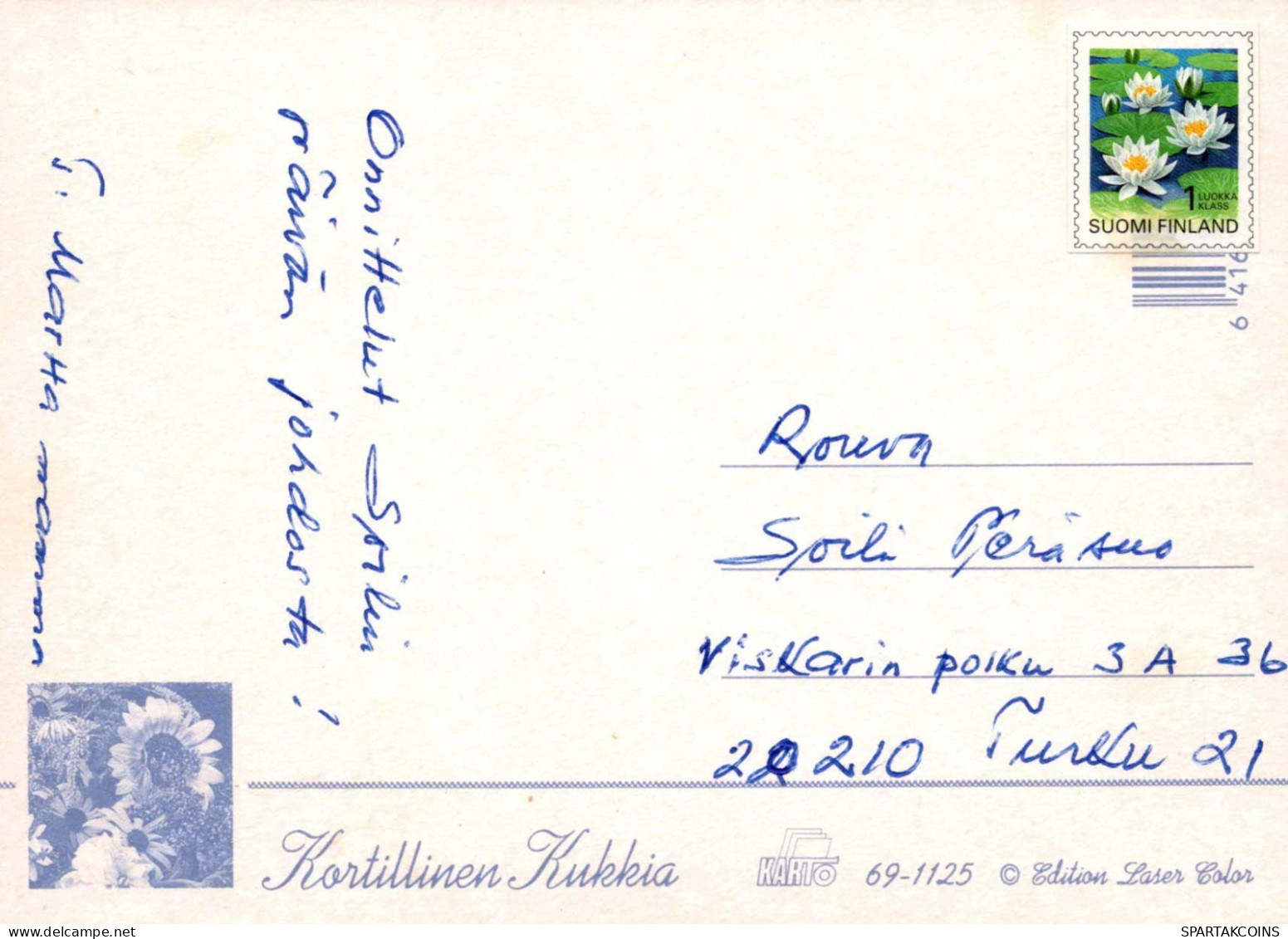 FLEURS Vintage Carte Postale CPSM #PAR198.FR - Flowers