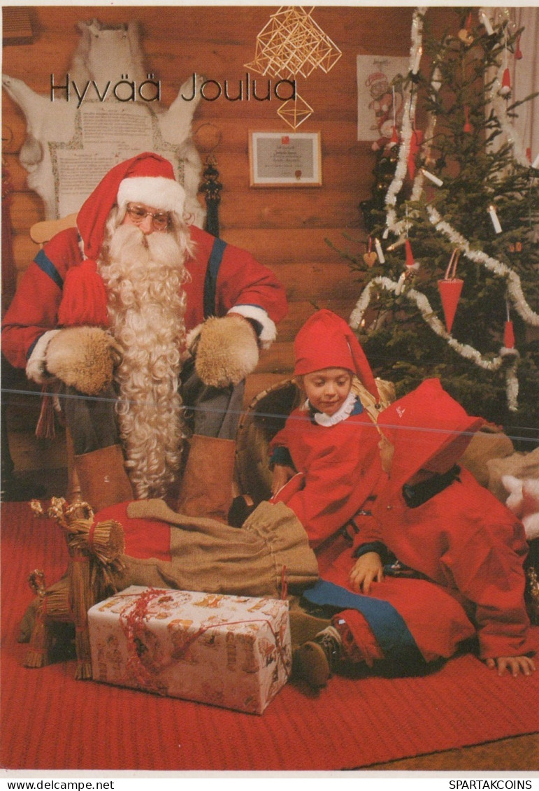 PÈRE NOËL NOËL Fêtes Voeux Vintage Carte Postale CPSM #PAK923.FR - Santa Claus