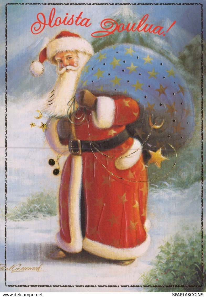 PÈRE NOËL NOËL Fêtes Voeux Vintage Carte Postale CPSM #PAK843.FR - Santa Claus