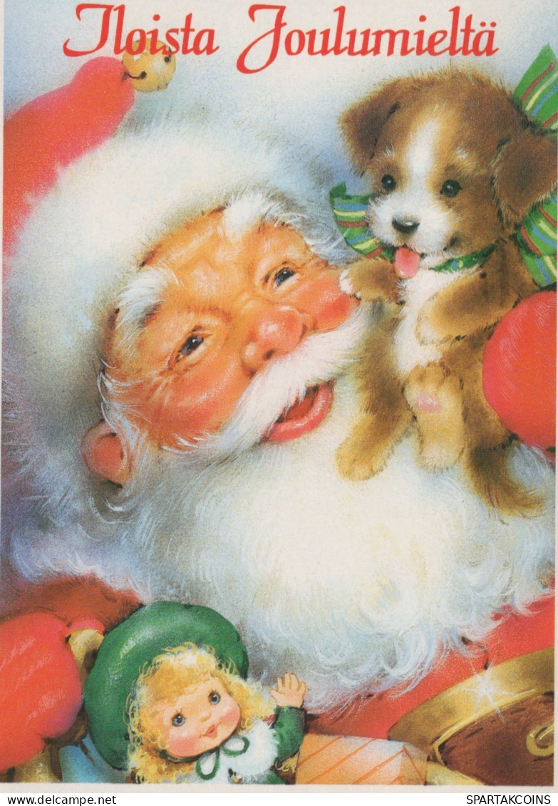 PÈRE NOËL NOËL Fêtes Voeux Vintage Carte Postale CPSM #PAJ808.FR - Santa Claus