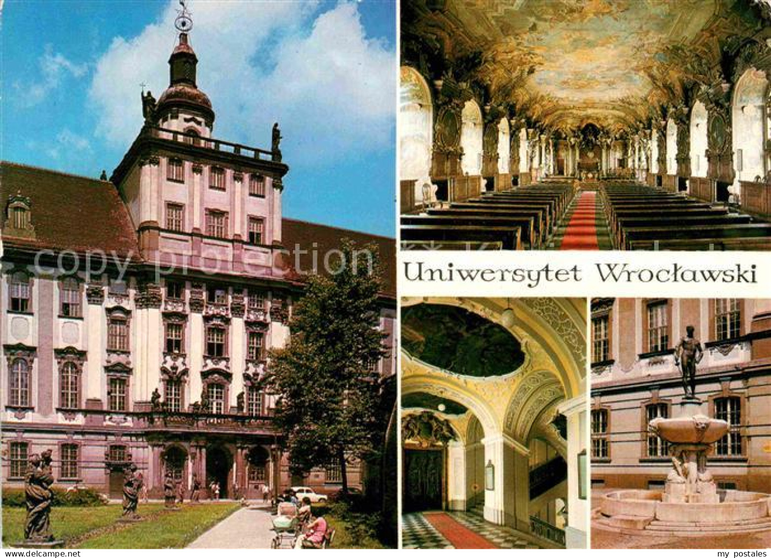 72719250 Wroclaw Uniwersytet Im. Boleslawa Bieruta Universitaet Aula Brunnen  - Pologne