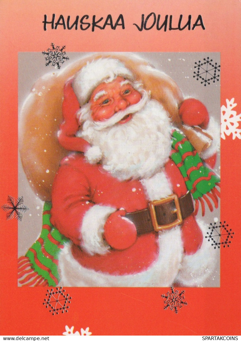 PÈRE NOËL NOËL Fêtes Voeux Vintage Carte Postale CPSM #PAJ741.FR - Santa Claus