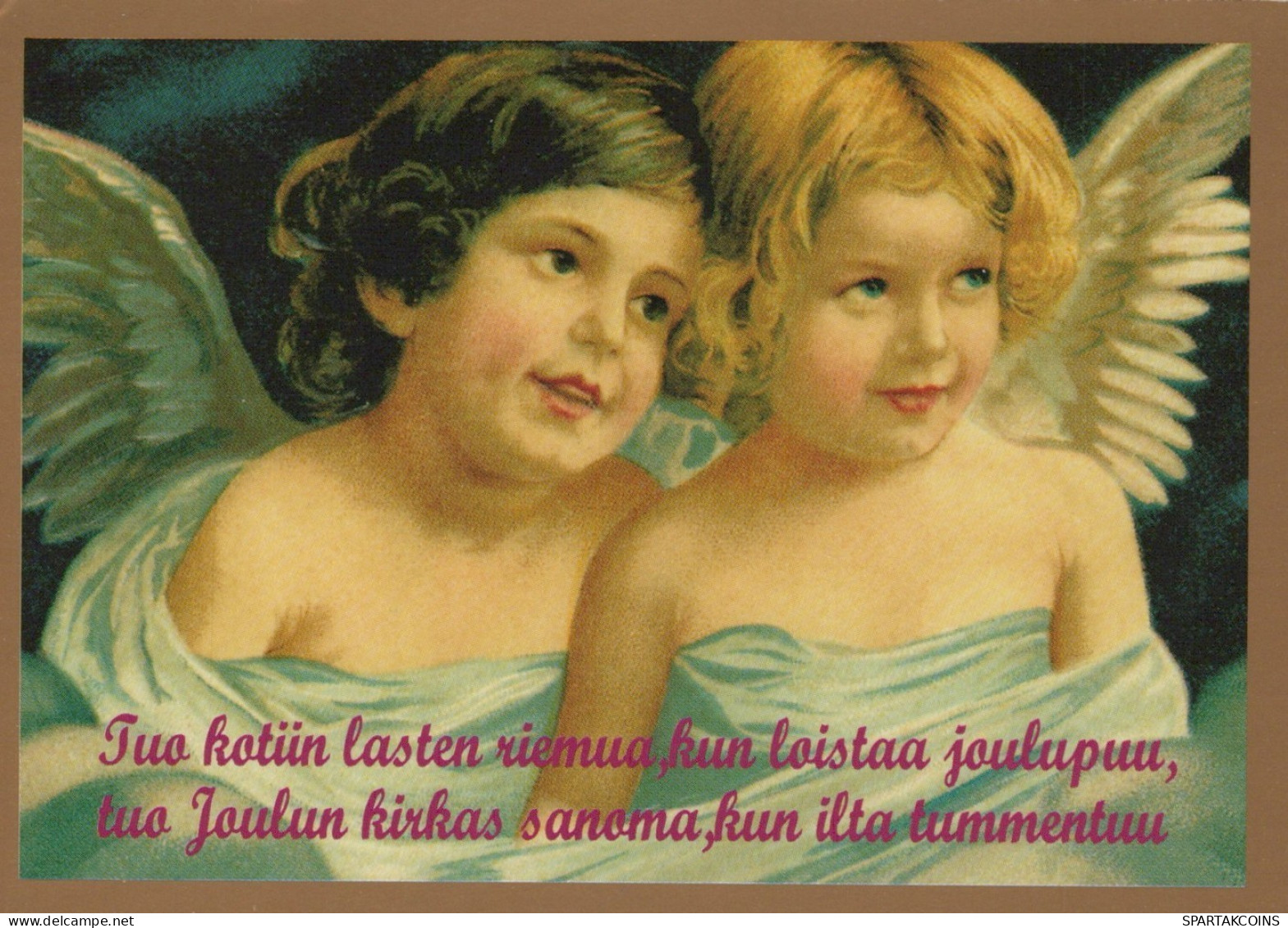 ANGE NOËL Vintage Carte Postale CPSM #PAH197.FR - Engel