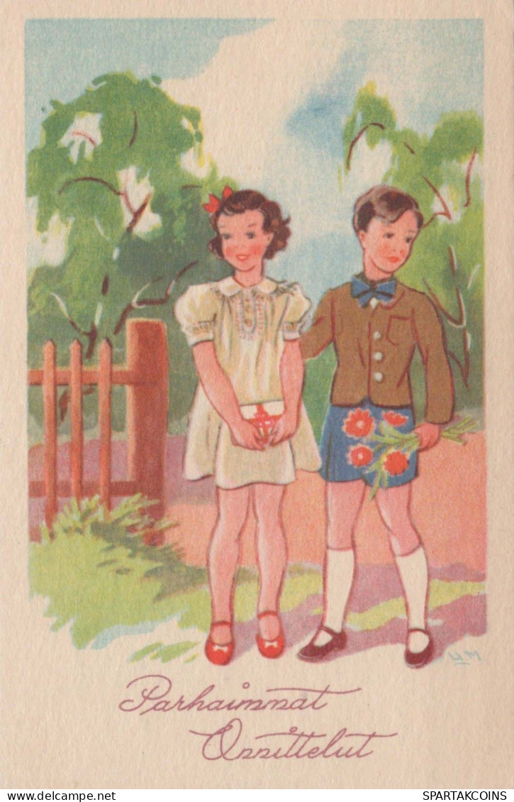 NIÑOS NIÑOS Escena S Paisajes Vintage Tarjeta Postal CPSMPF #PKG730.ES - Scenes & Landscapes