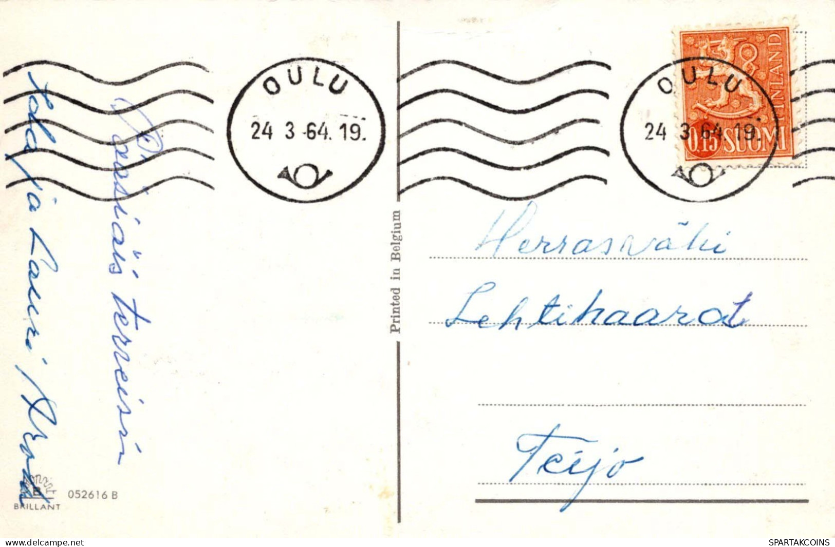 PASCUA POLLO HUEVO Vintage Tarjeta Postal CPA #PKE432.ES - Ostern