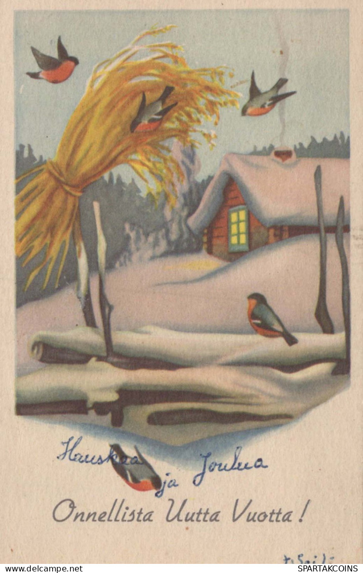 PASCUA PÁJARO Vintage Tarjeta Postal CPA #PKE307.ES - Ostern