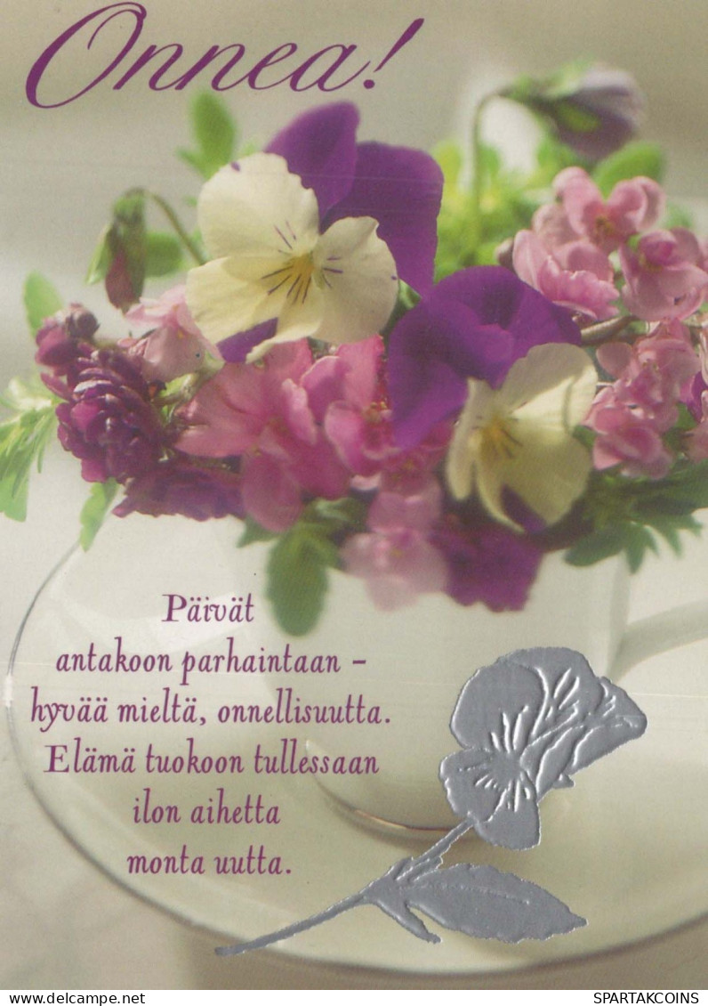 FLORES Vintage Tarjeta Postal CPSM #PBZ808.ES - Fleurs