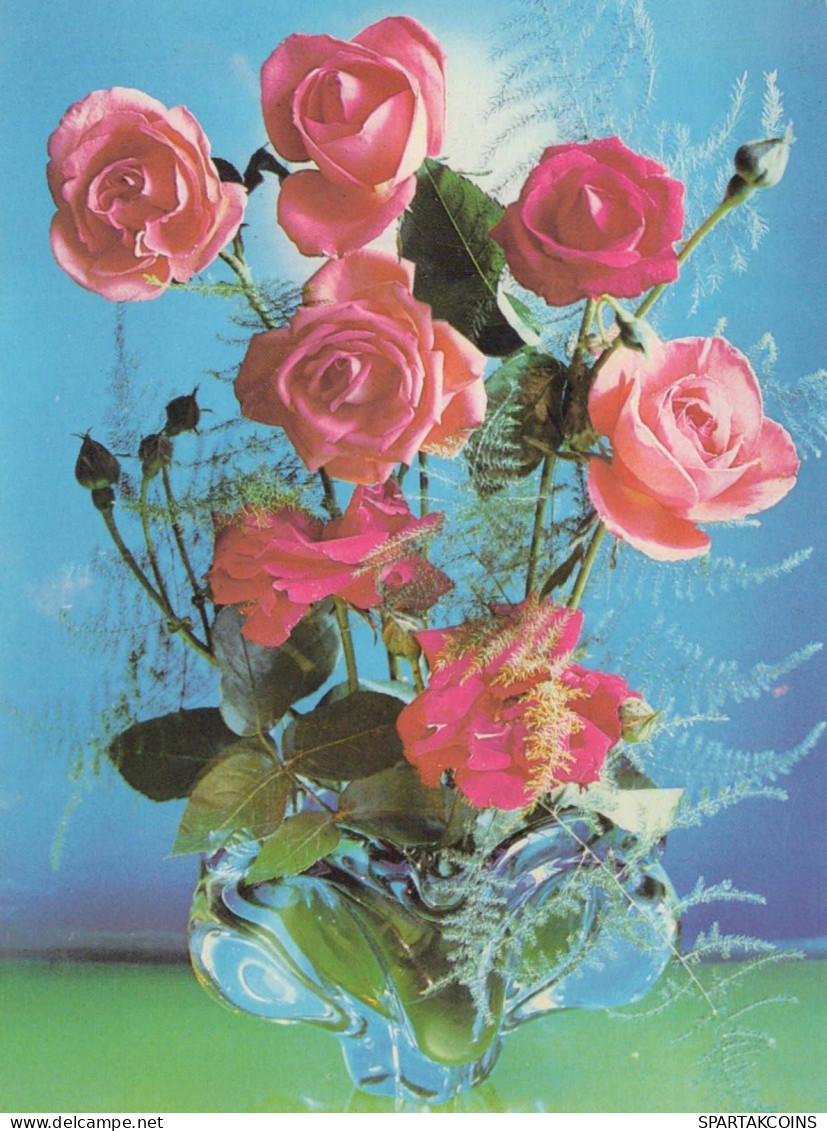 FLORES Vintage Tarjeta Postal CPSM #PBZ506.ES - Fleurs
