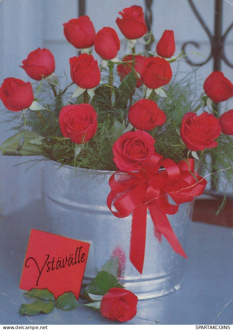 FLORES Vintage Tarjeta Postal CPSM #PBZ146.ES - Fleurs