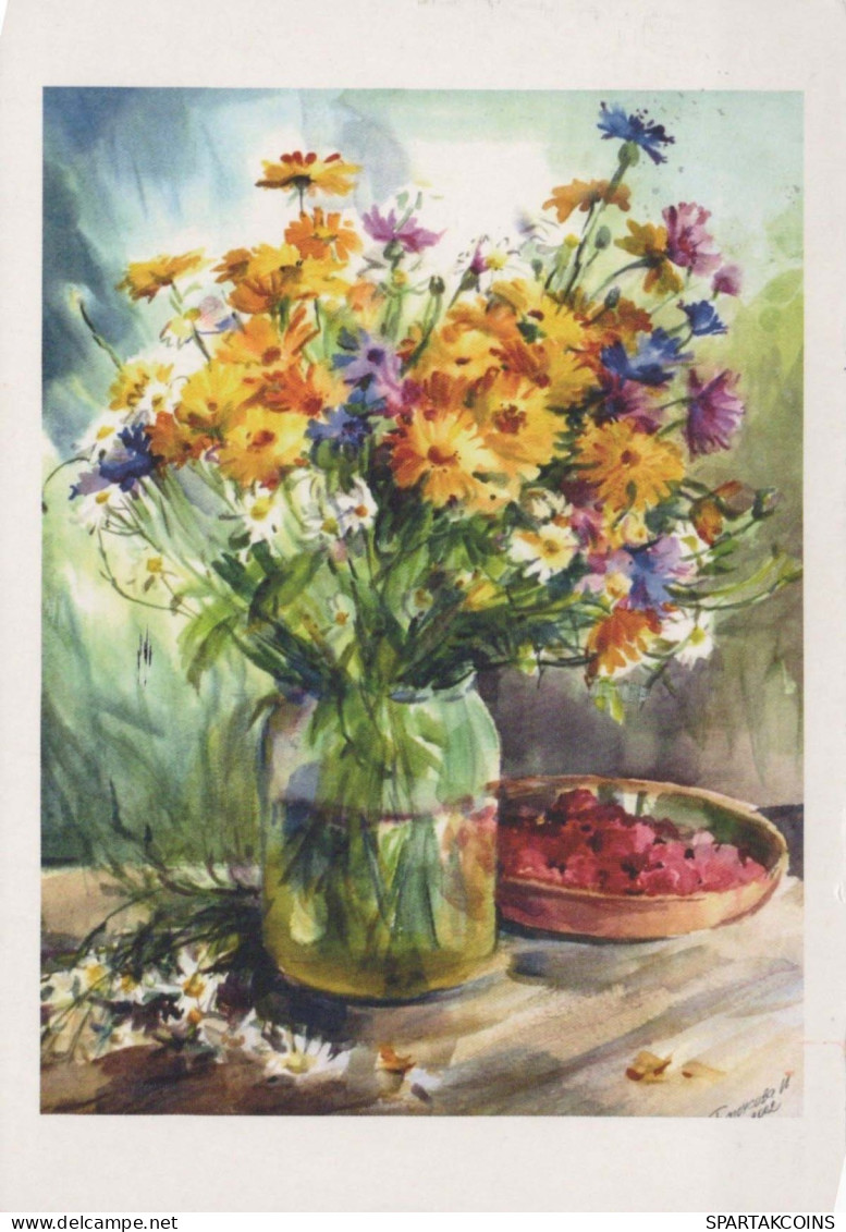 FLORES Vintage Tarjeta Postal CPSM #PBZ025.ES - Flowers